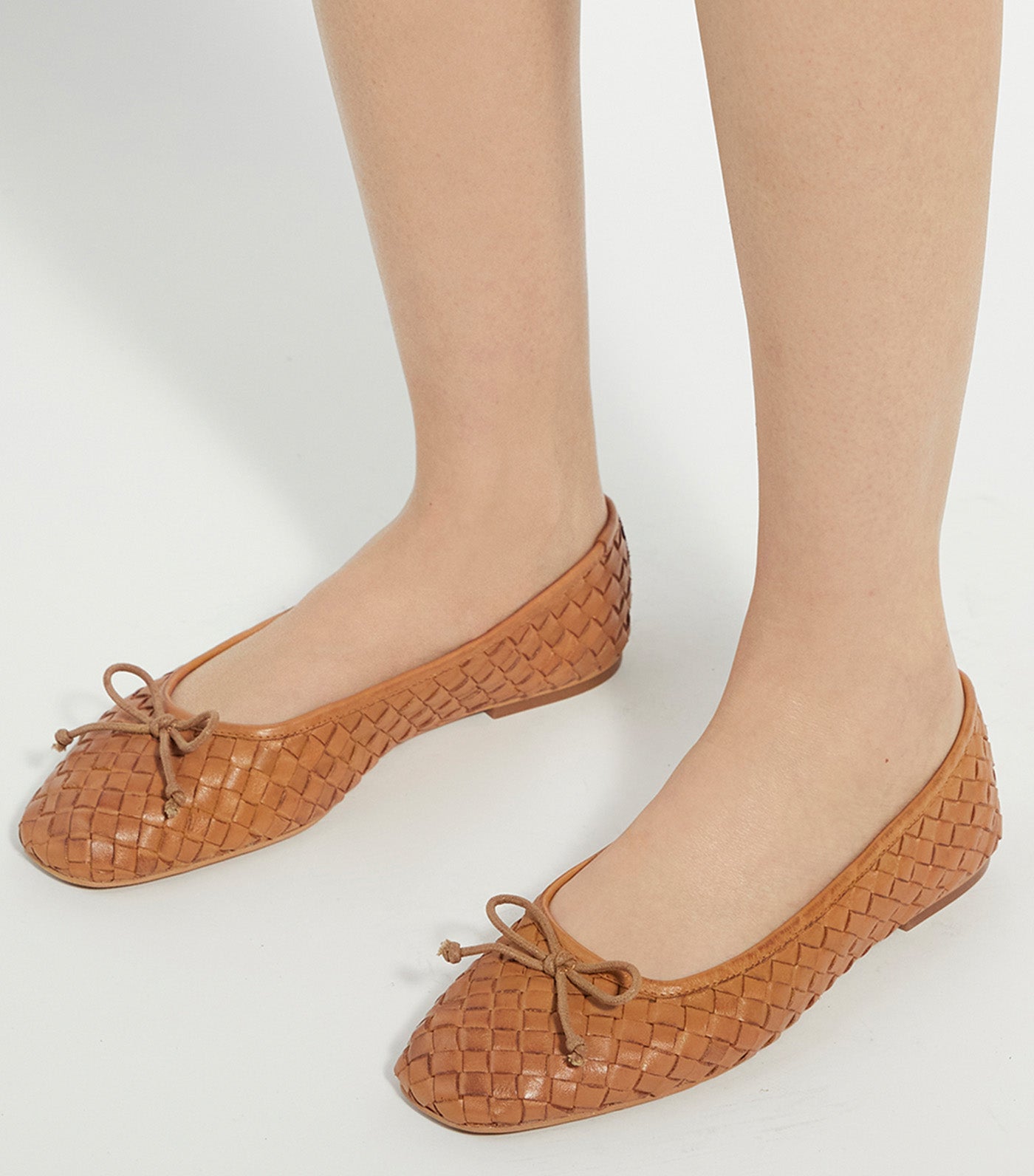 Heat Woven Ballerina Tan