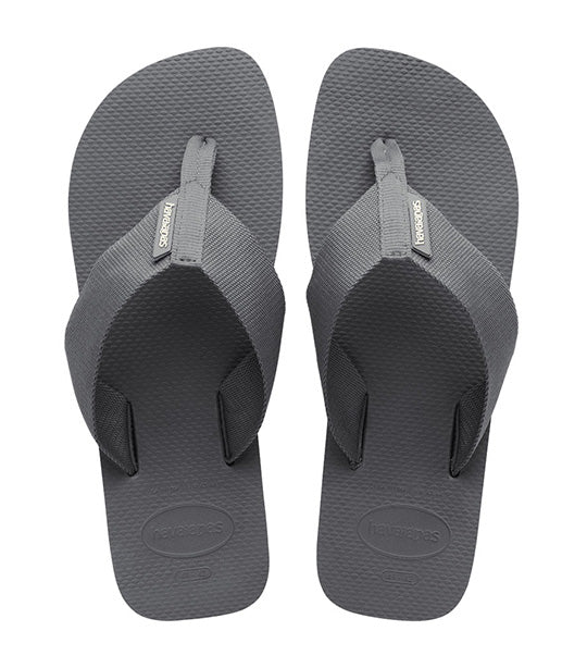 Urban Basic Material Flip Flops Steel Gray