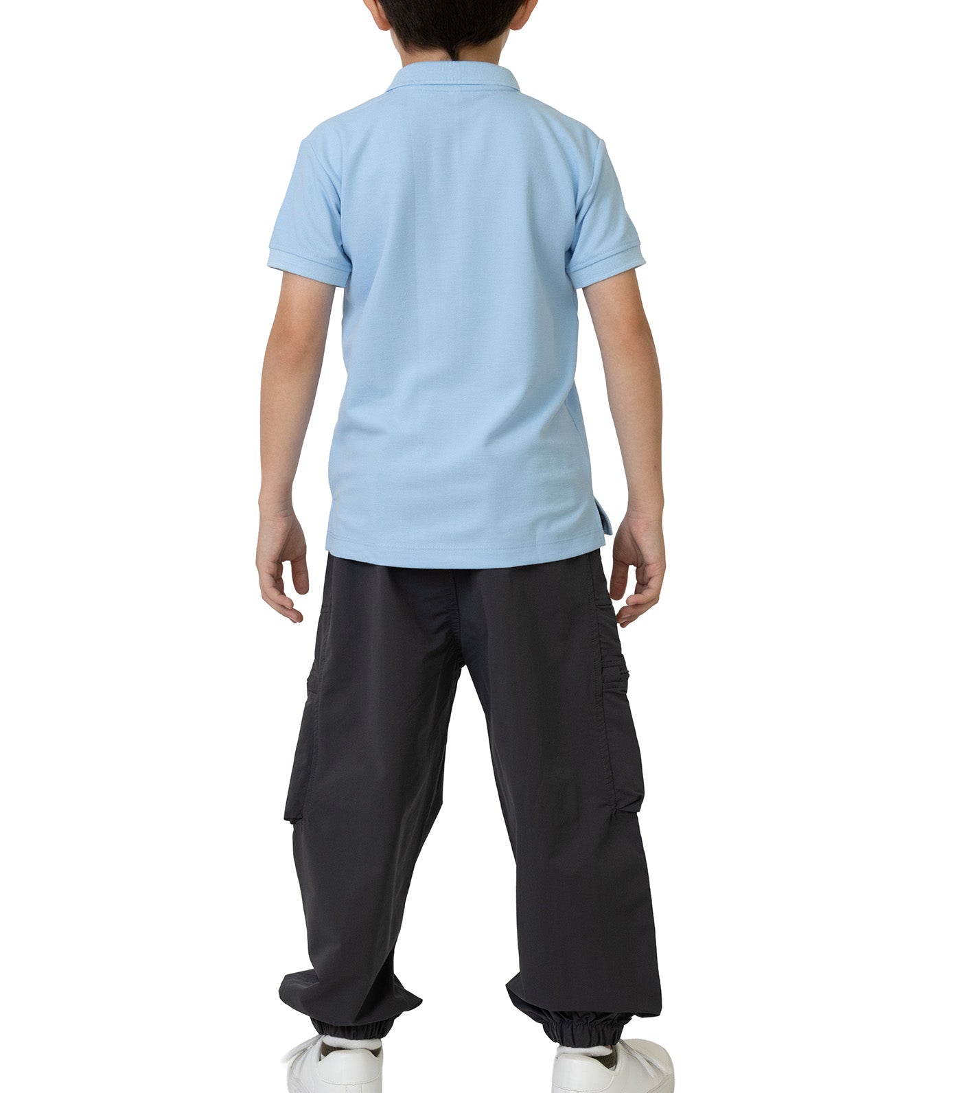 Rustan Jr. Haze Short Sleeve Polo Shirt Light Blue