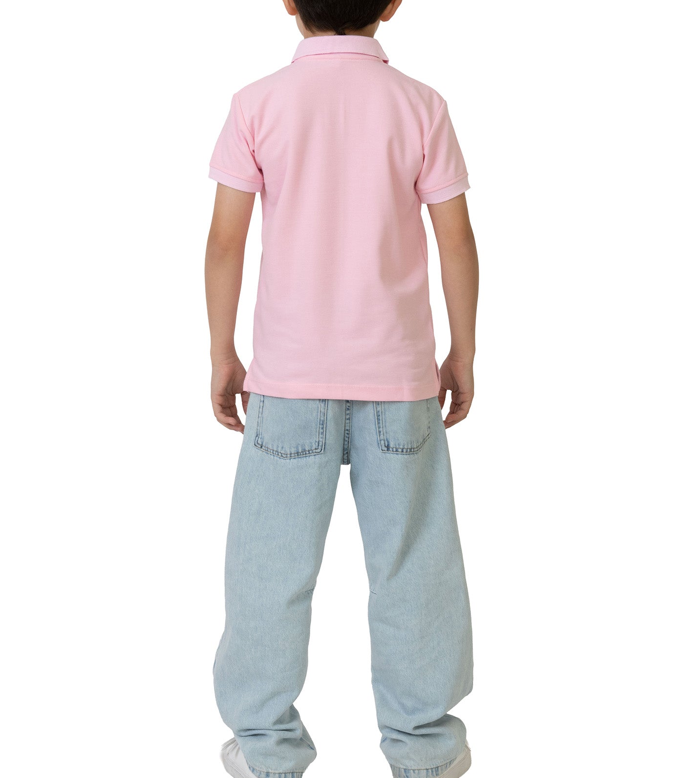 Rustan Jr. Haze Short Sleeve Polo Shirt Pink