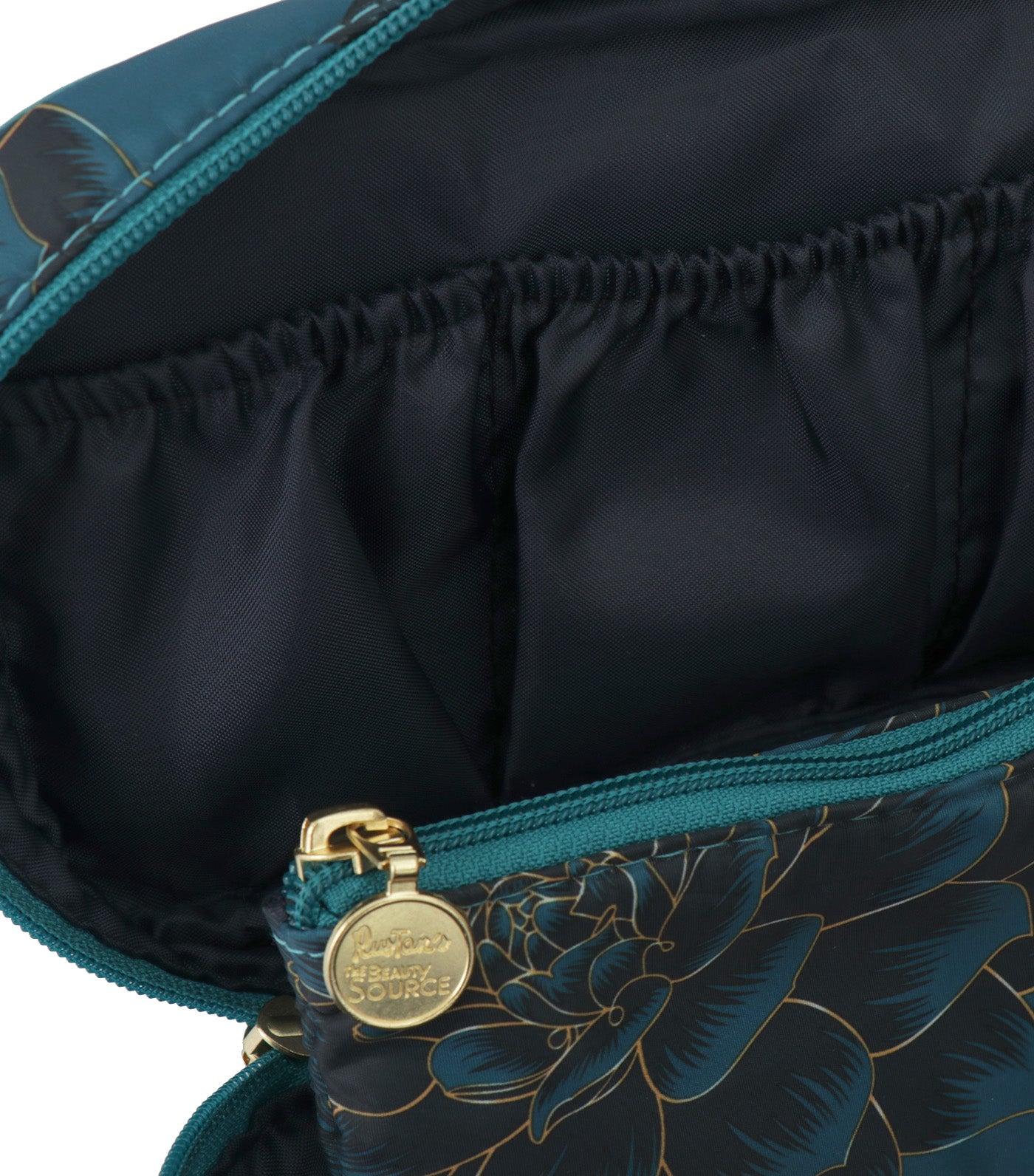 Traincase with Inside Purse - Oriental Teal