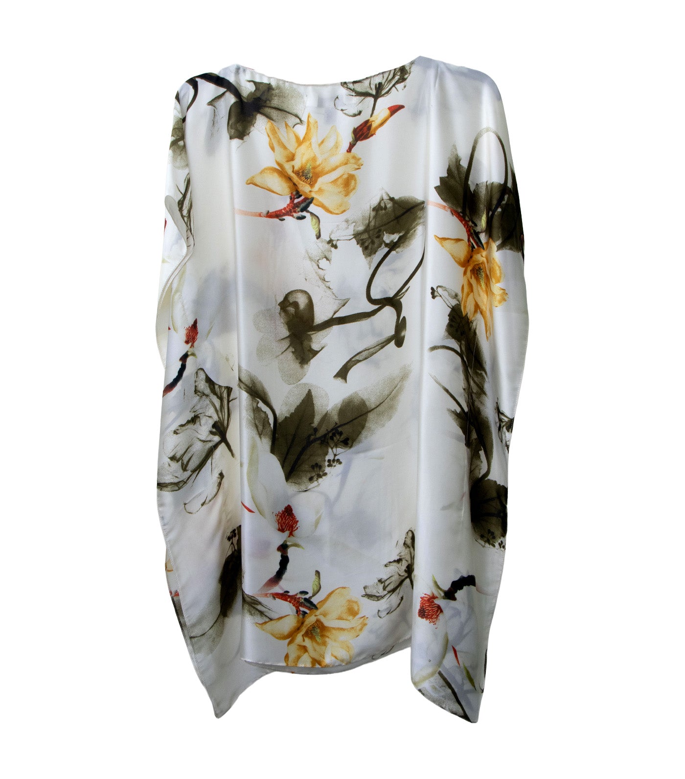 Poncie Poncho Blouse Printed Floral
