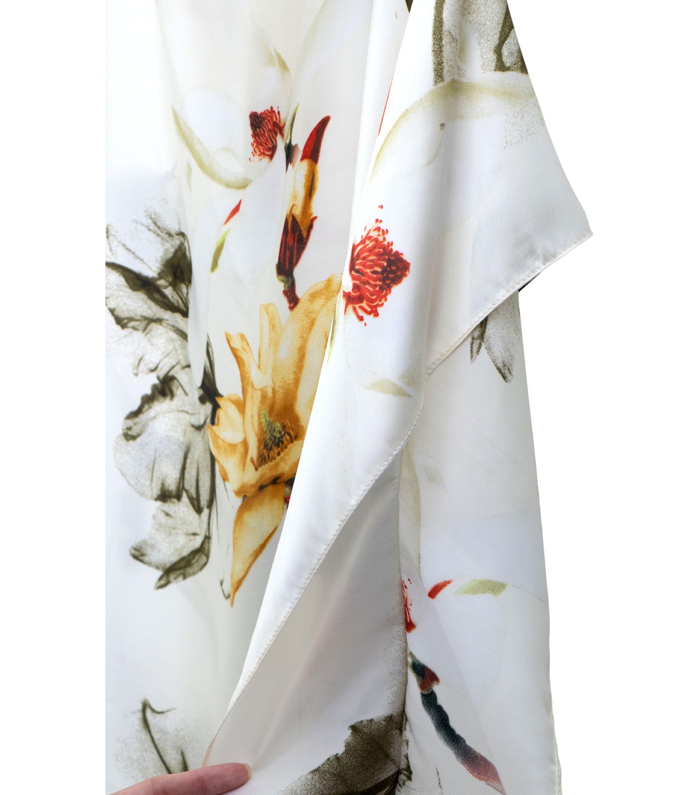 Poncie Poncho Blouse Printed Floral