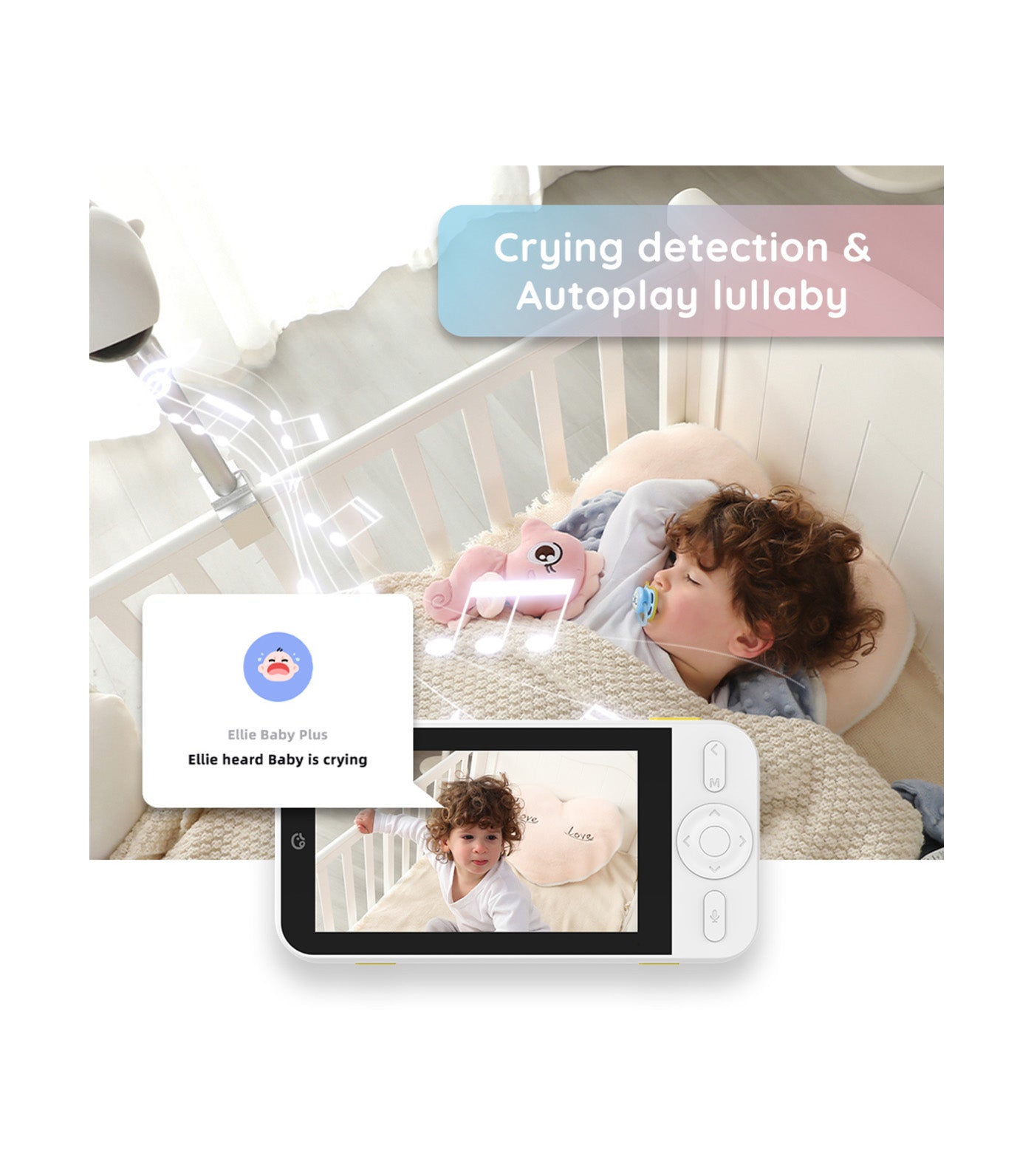 Ellie Baby Plus Baby Camera & Monitor (includes App & Monitor)