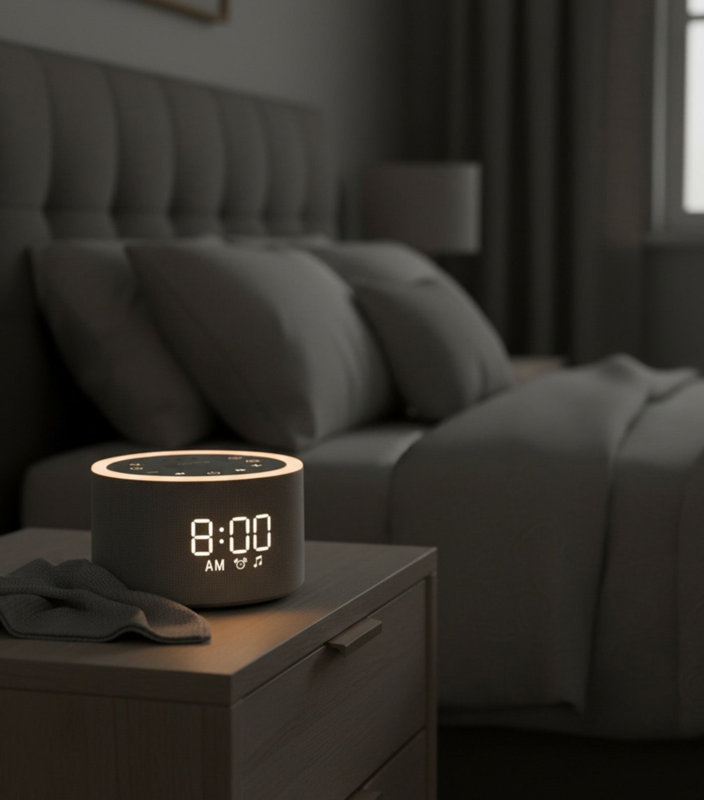 Snooz Home 3-In-1 Alarm Clock Sound Machine with Night Light