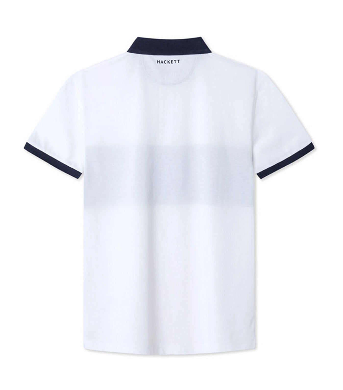 Classic Fit Short Sleeve Number Polo Optic White