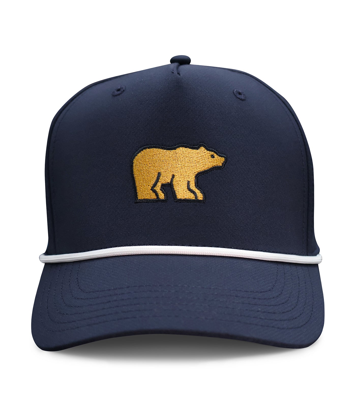 Golden Bear Embroidered Rope Hat