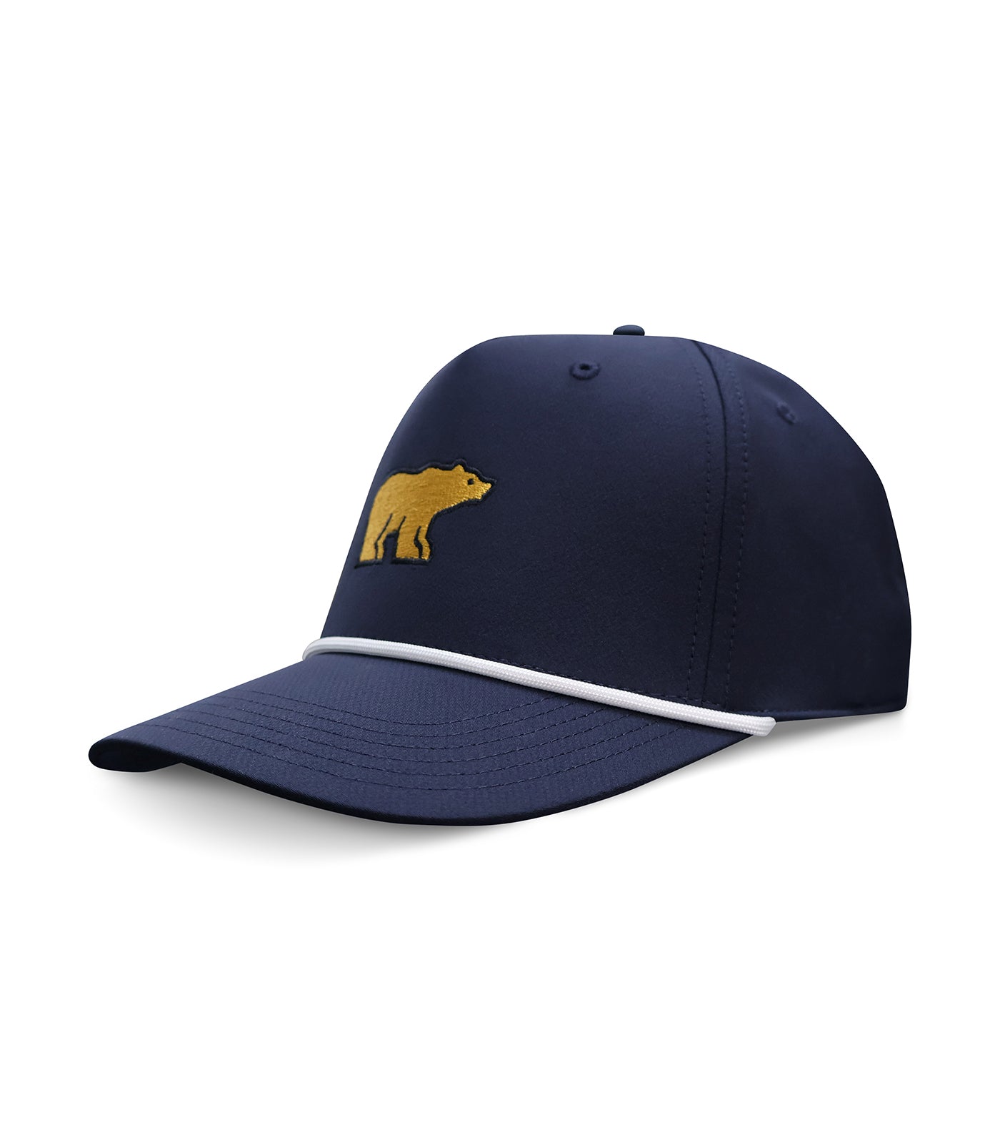 Golden Bear Embroidered Rope Hat