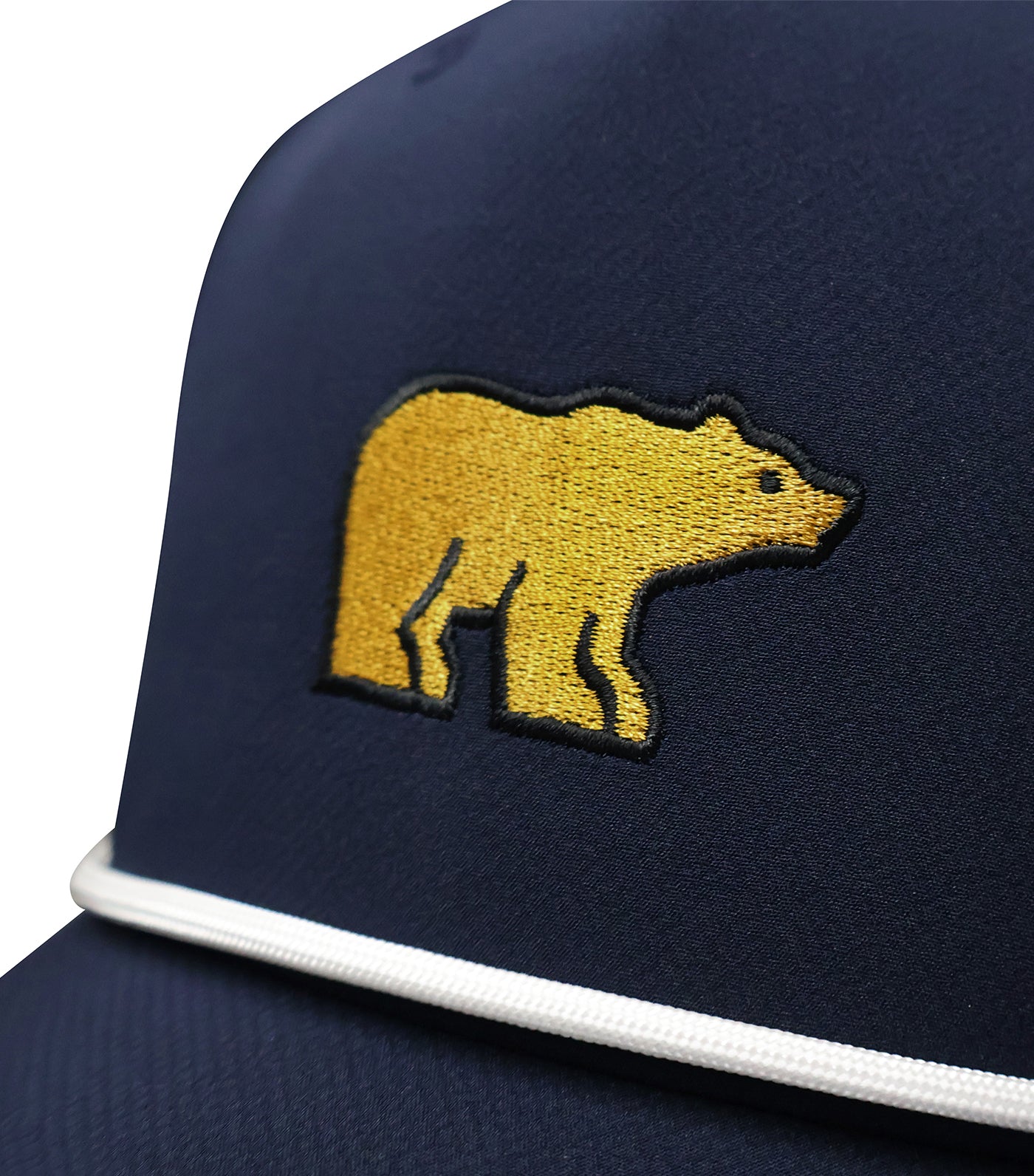 Golden Bear Embroidered Rope Hat