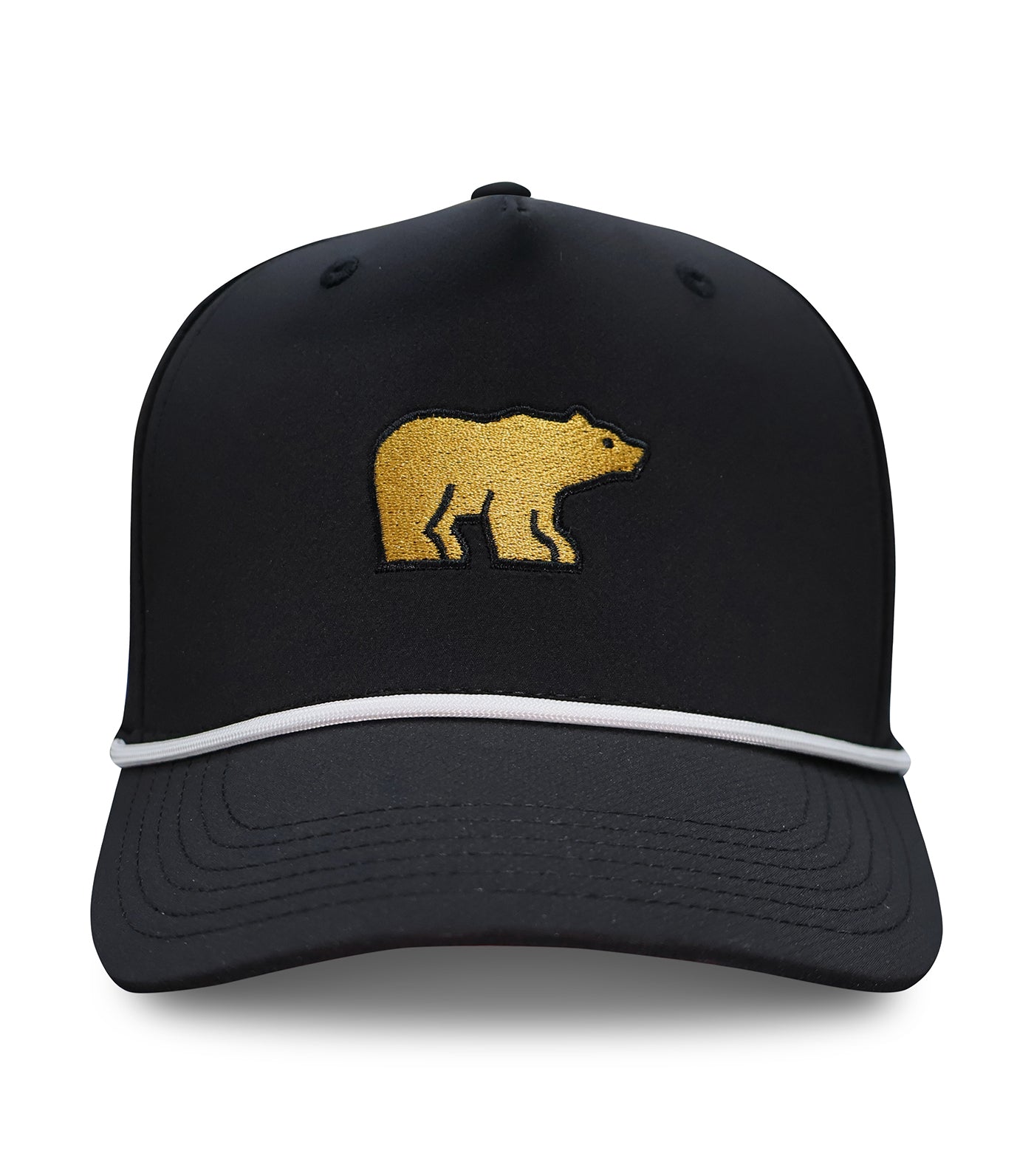 Golden Bear Embroidered Rope Hat