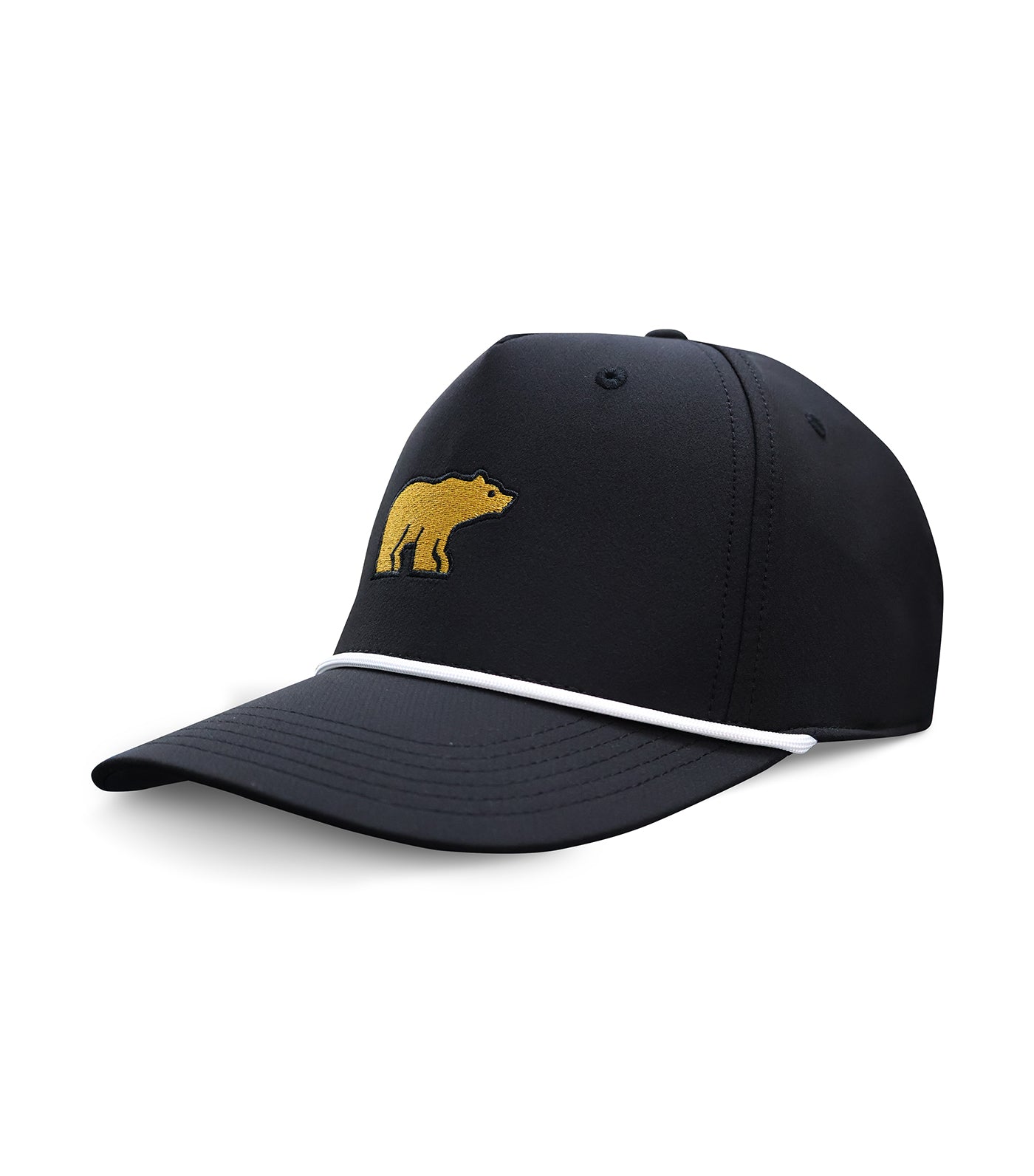 Golden Bear Embroidered Rope Hat