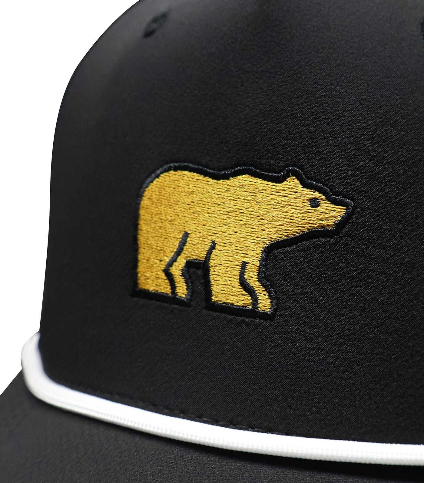Golden Bear Embroidered Rope Hat