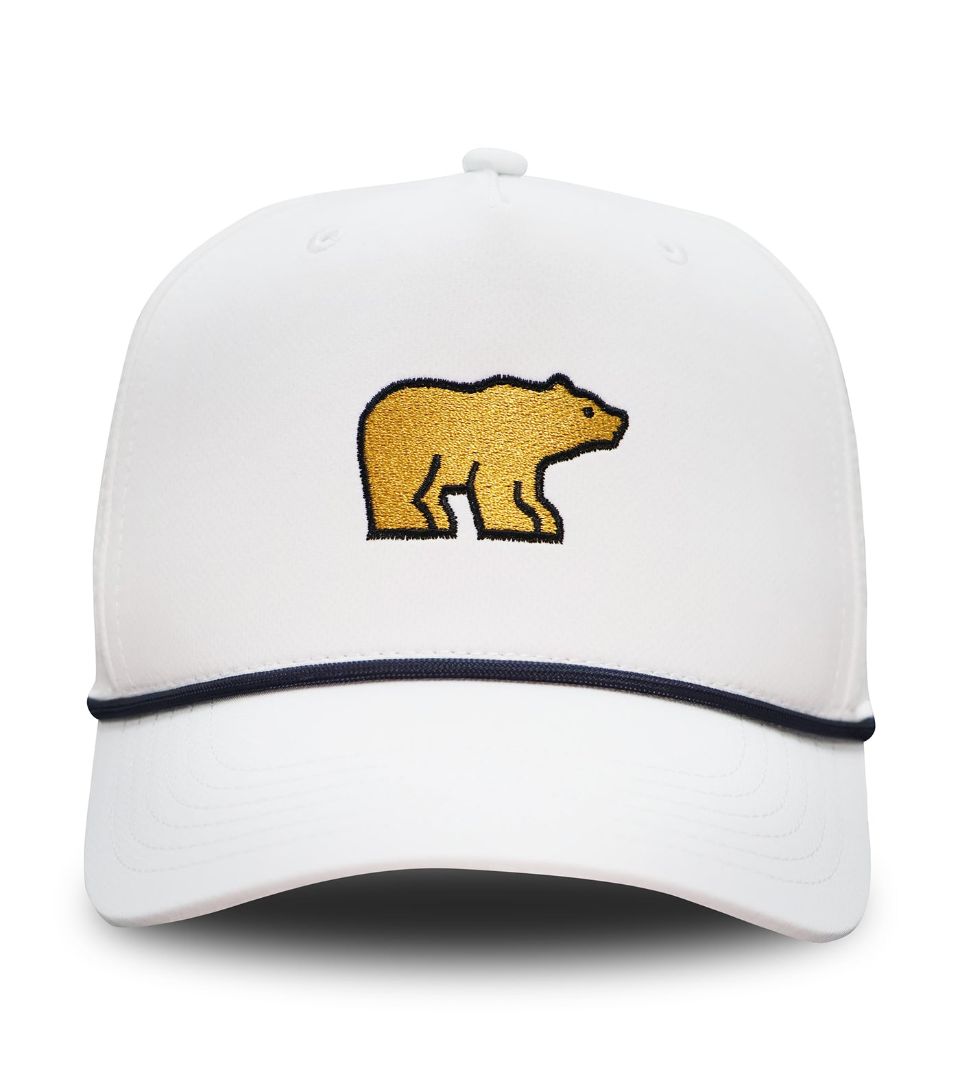 Golden Bear Embroidered Rope Hat