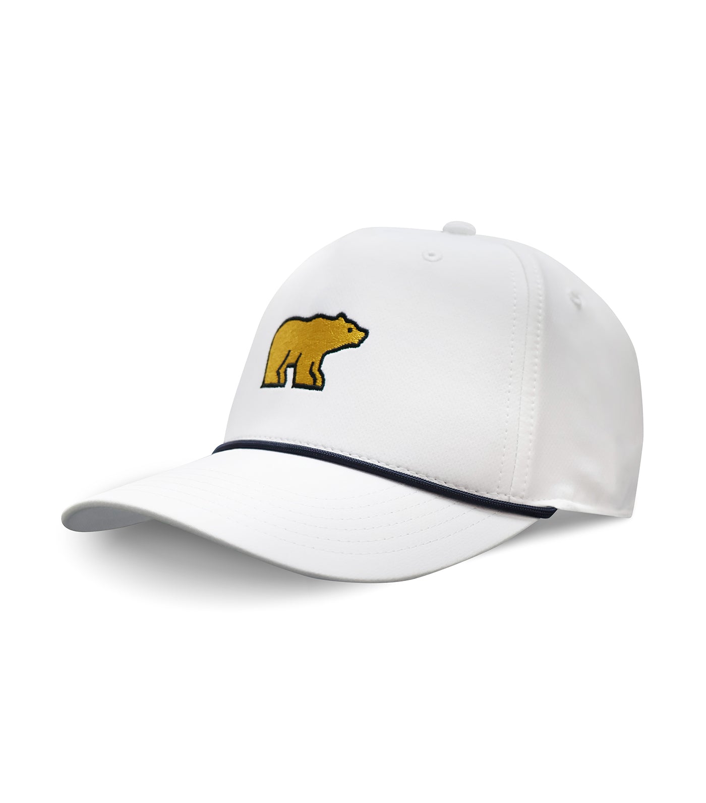 Golden Bear Embroidered Rope Hat