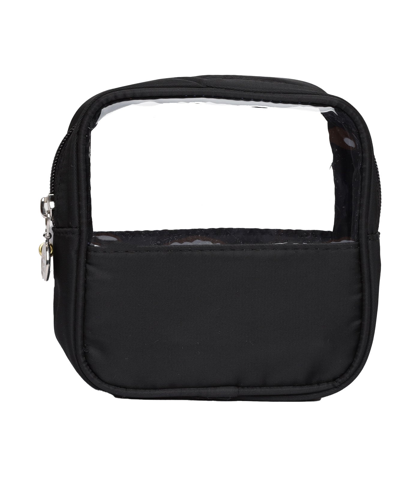 PVC Fabric Square Purse - Black