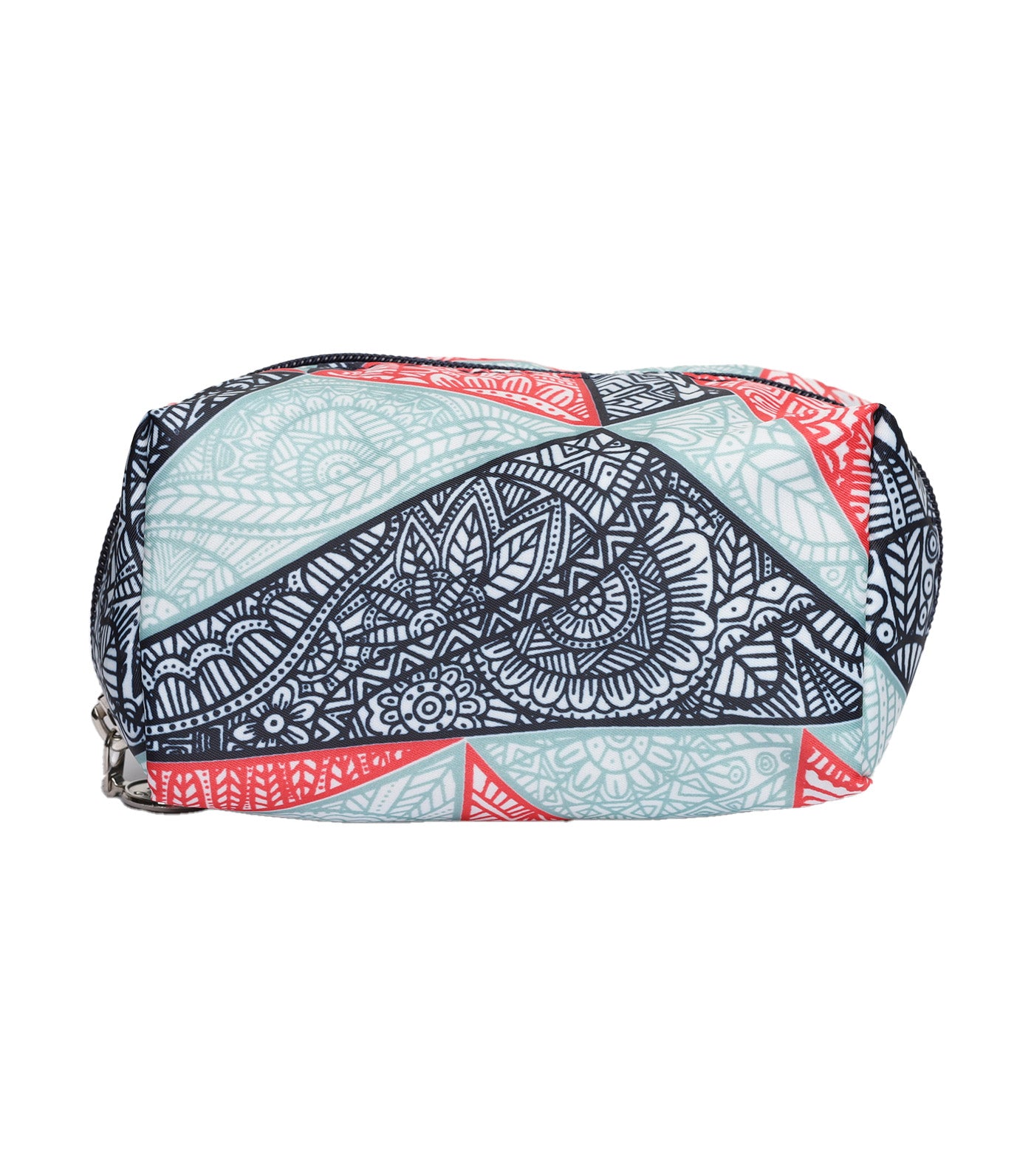 Abstract Soft Cosmetic Case - Navy Blue Multicolor
