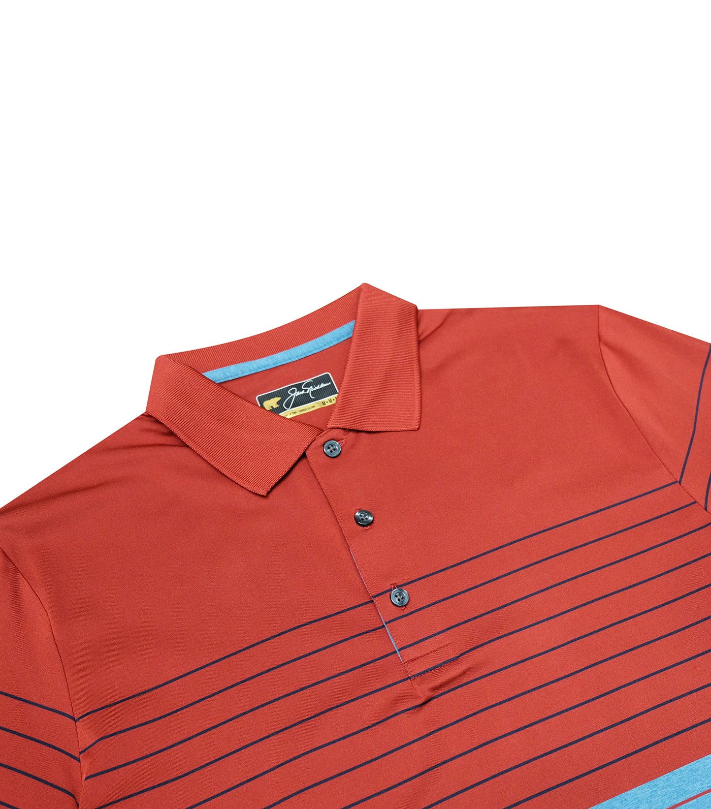 Heather Fine Stripe Polo Red Root