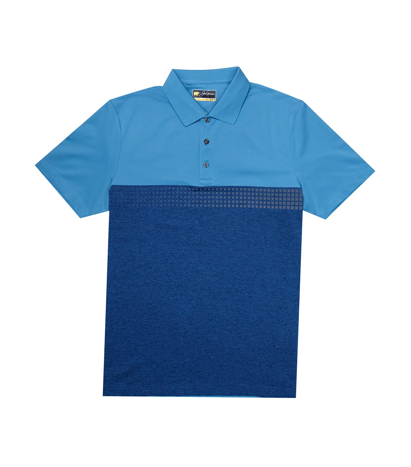 Ombre Chest Stripe Polo Tucker Blue