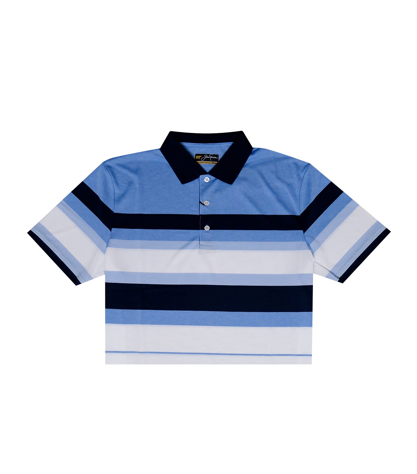 Bold Chest Stripe Polo Blue Robin