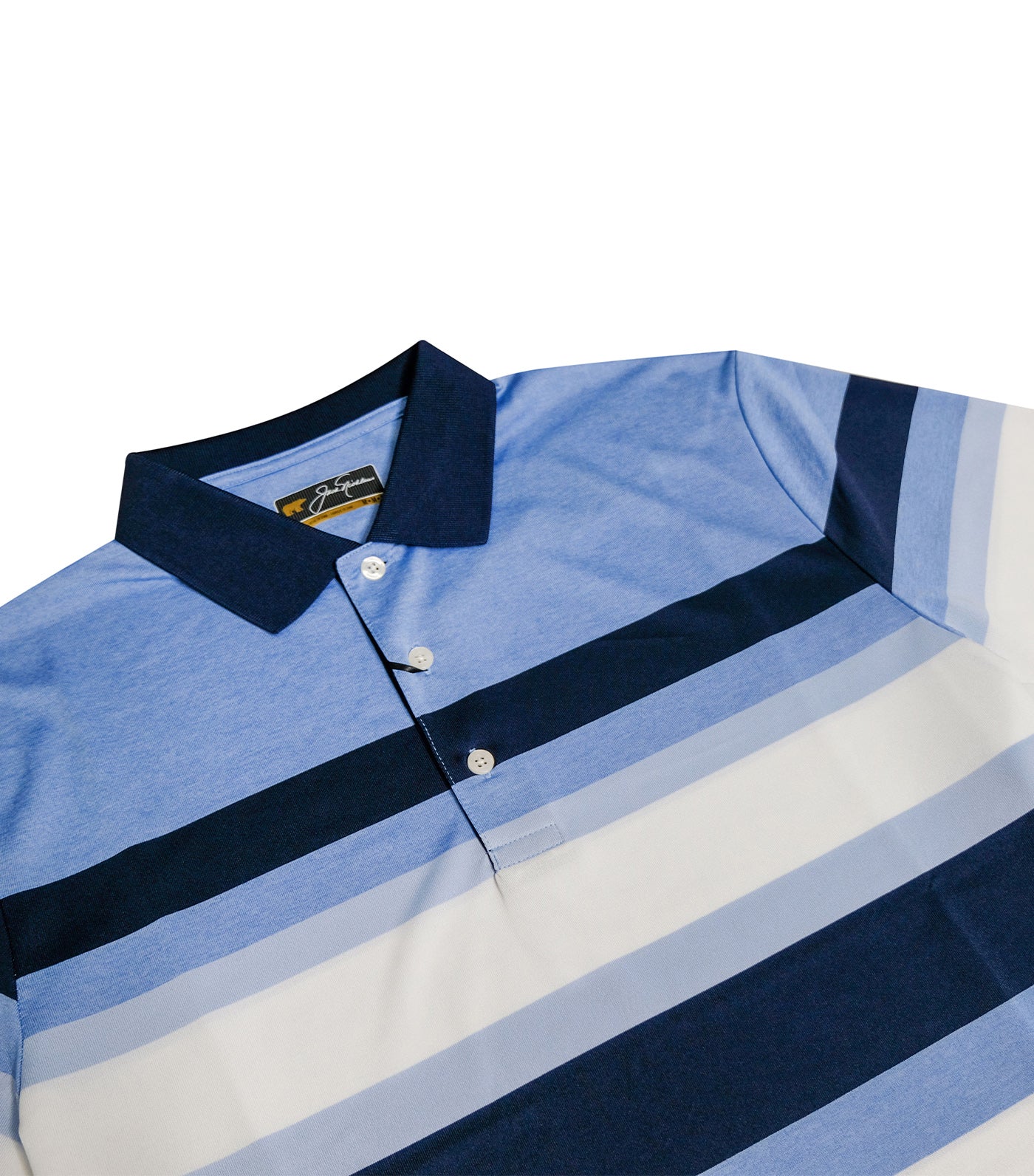 Bold Chest Stripe Polo Blue Robin