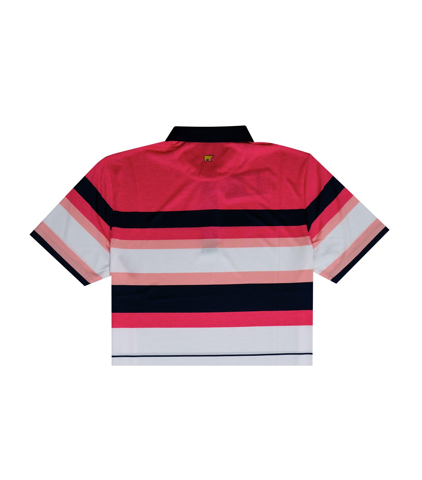 Bold Chest Stripe Polo Sporting Coral
