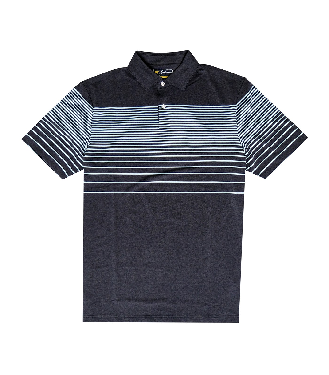 Fine Chest Stripe Polo Caviar