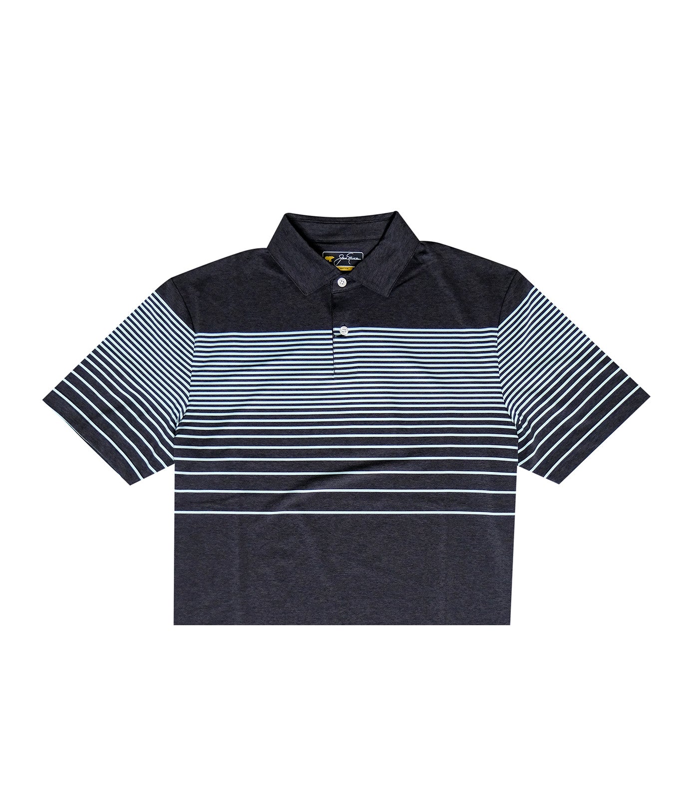 Fine Chest Stripe Polo Caviar