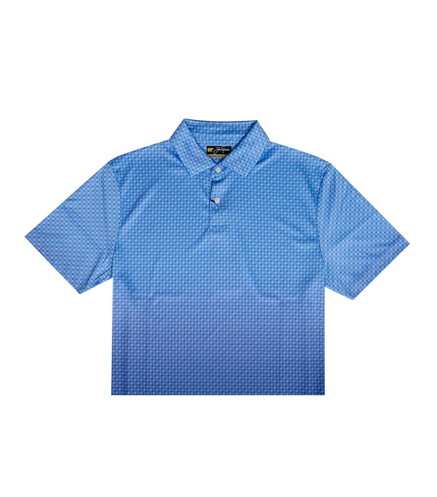 Ombre Mini Print Polo Blue Robin