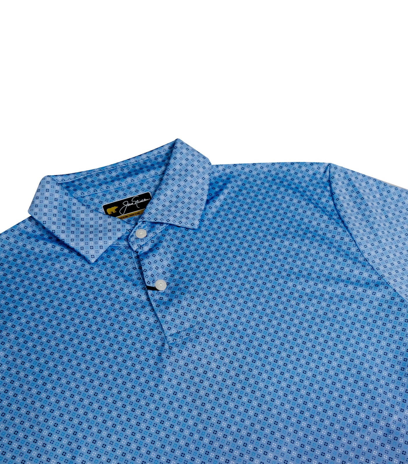 Ombre Mini Print Polo Blue Robin