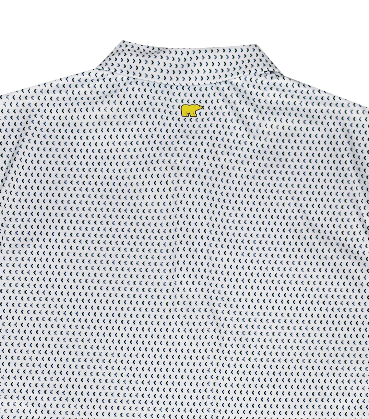 Allover Print Polo Bright White