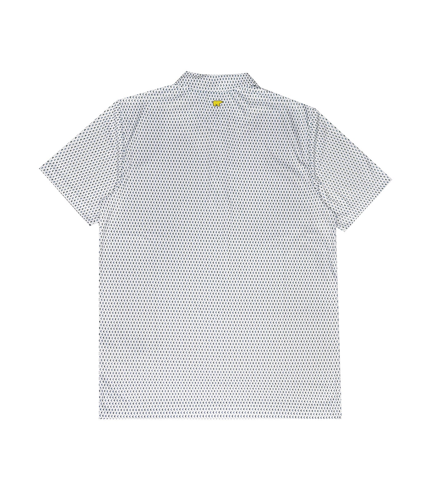 Allover Print Polo Bright White
