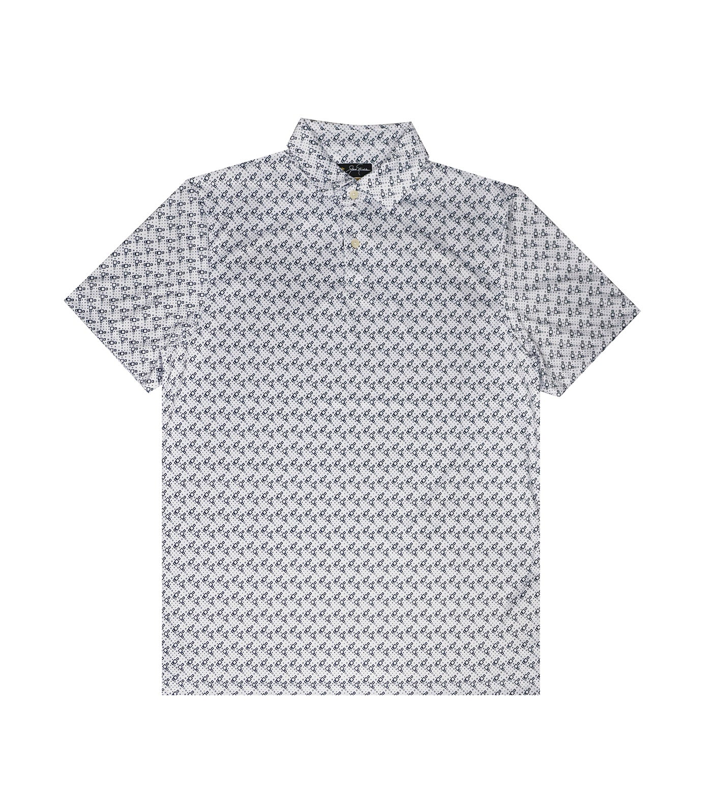 Box Print Polo Classic Navy