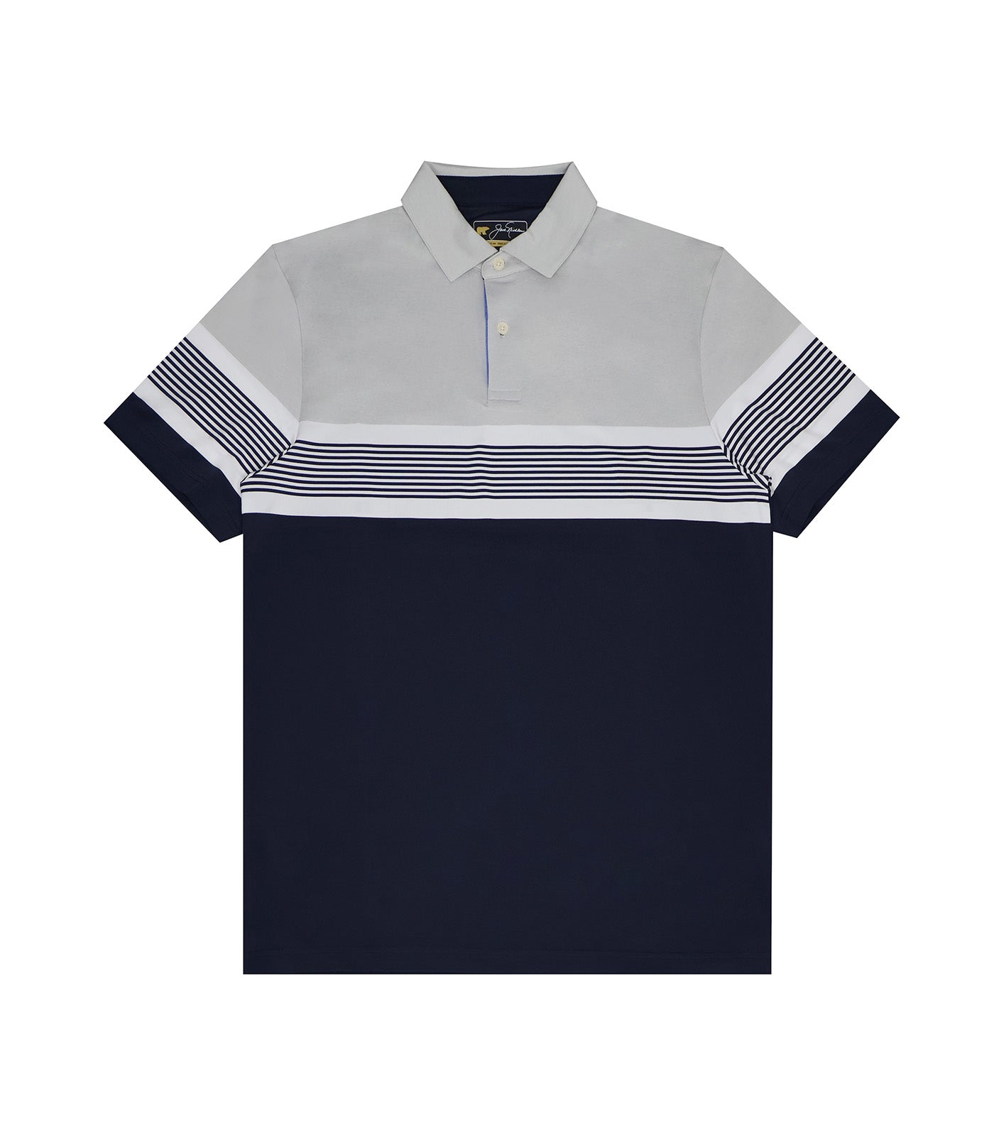 Tonal Stripe Polo Classic Navy