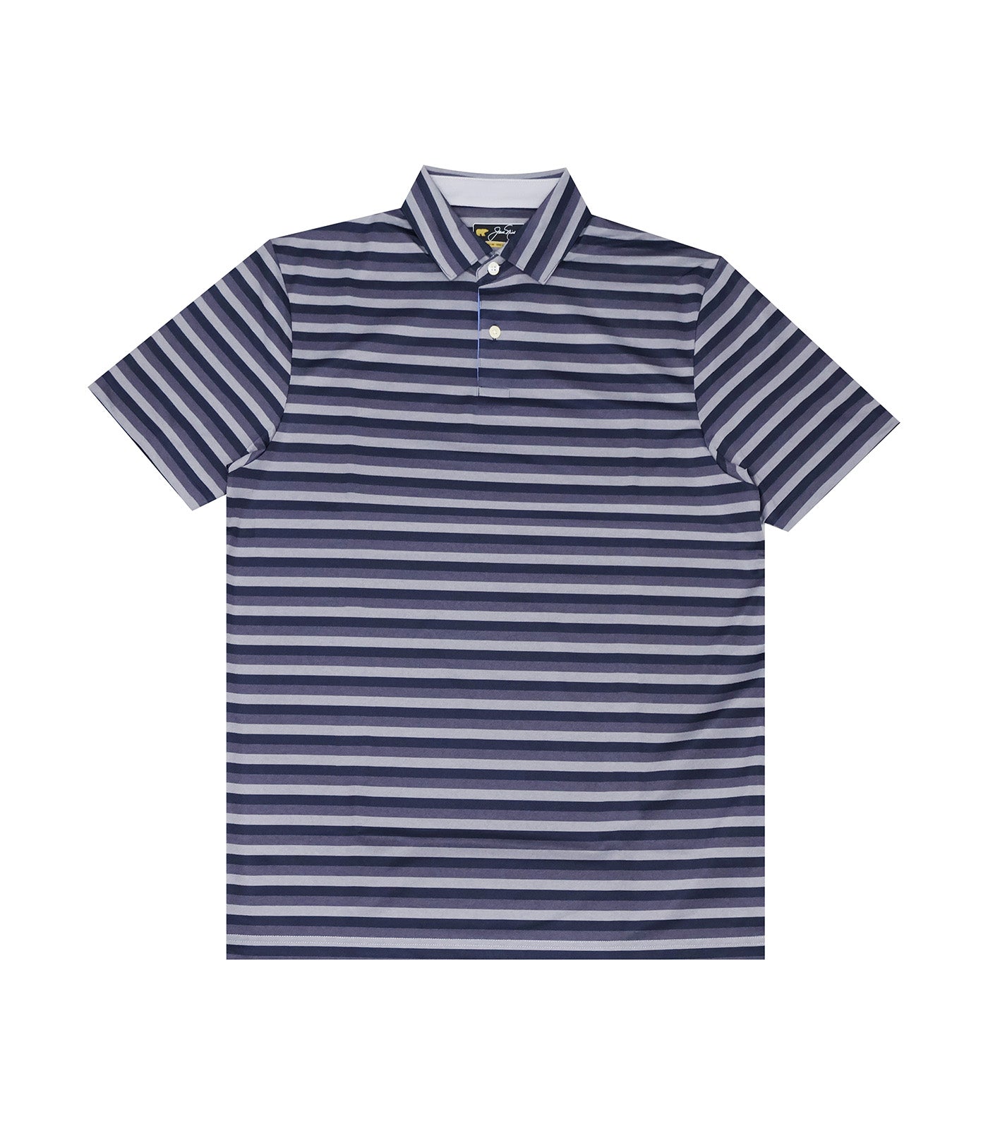 Heather Stripe Polo Silver Coast