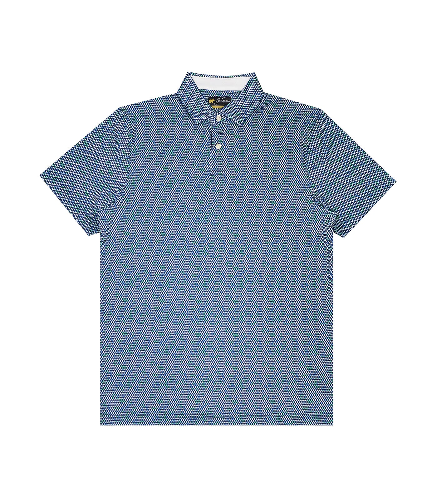 Tile Print Polo Classic Navy