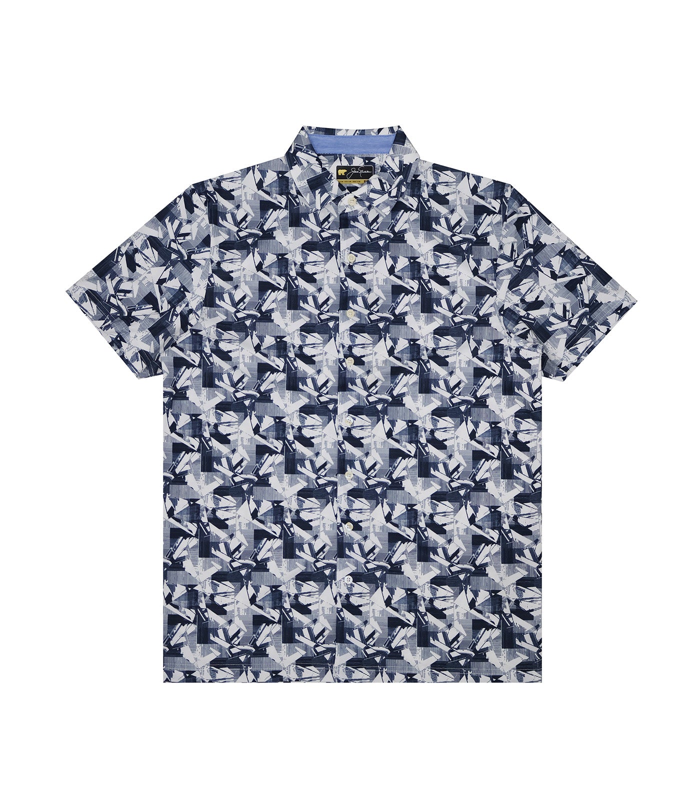 Tropical Print Polo Classic Navy