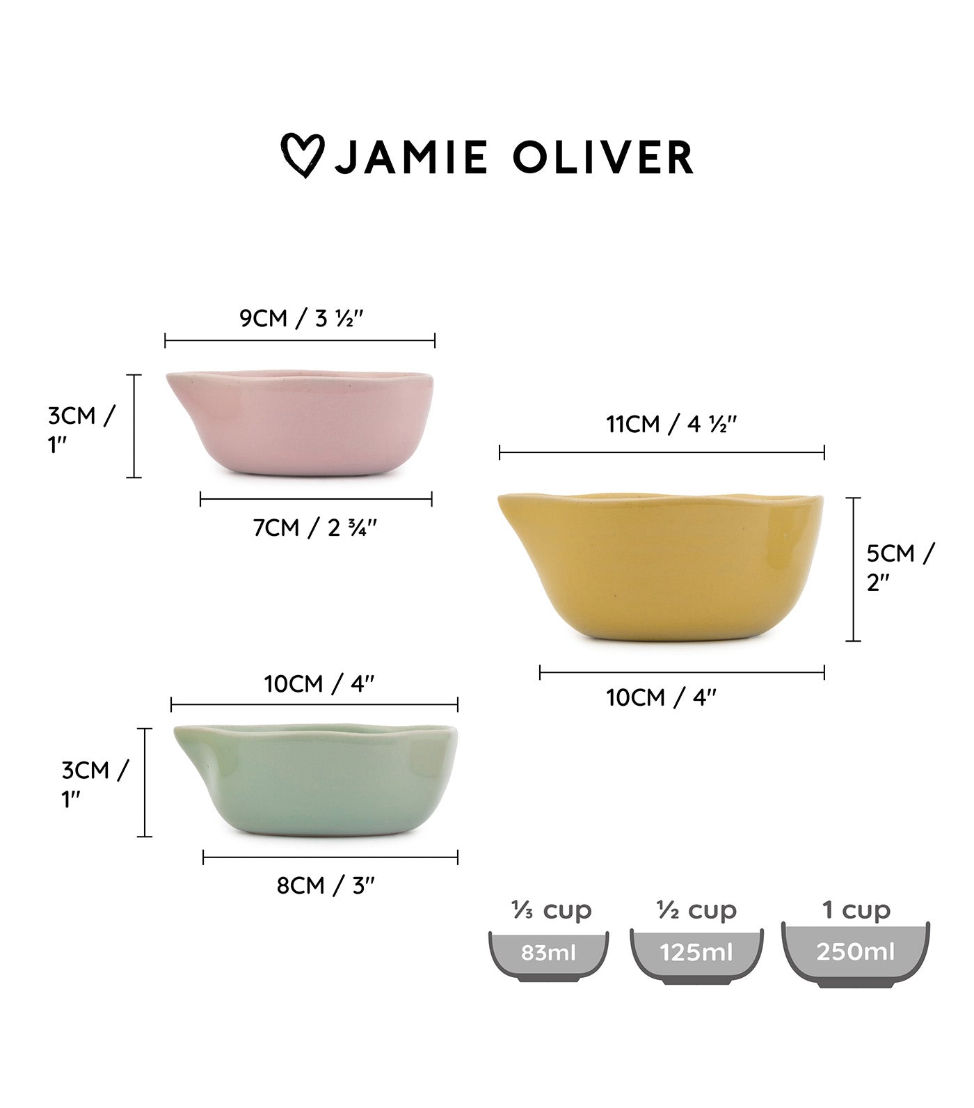 Pinch-Me Pots Set of 3