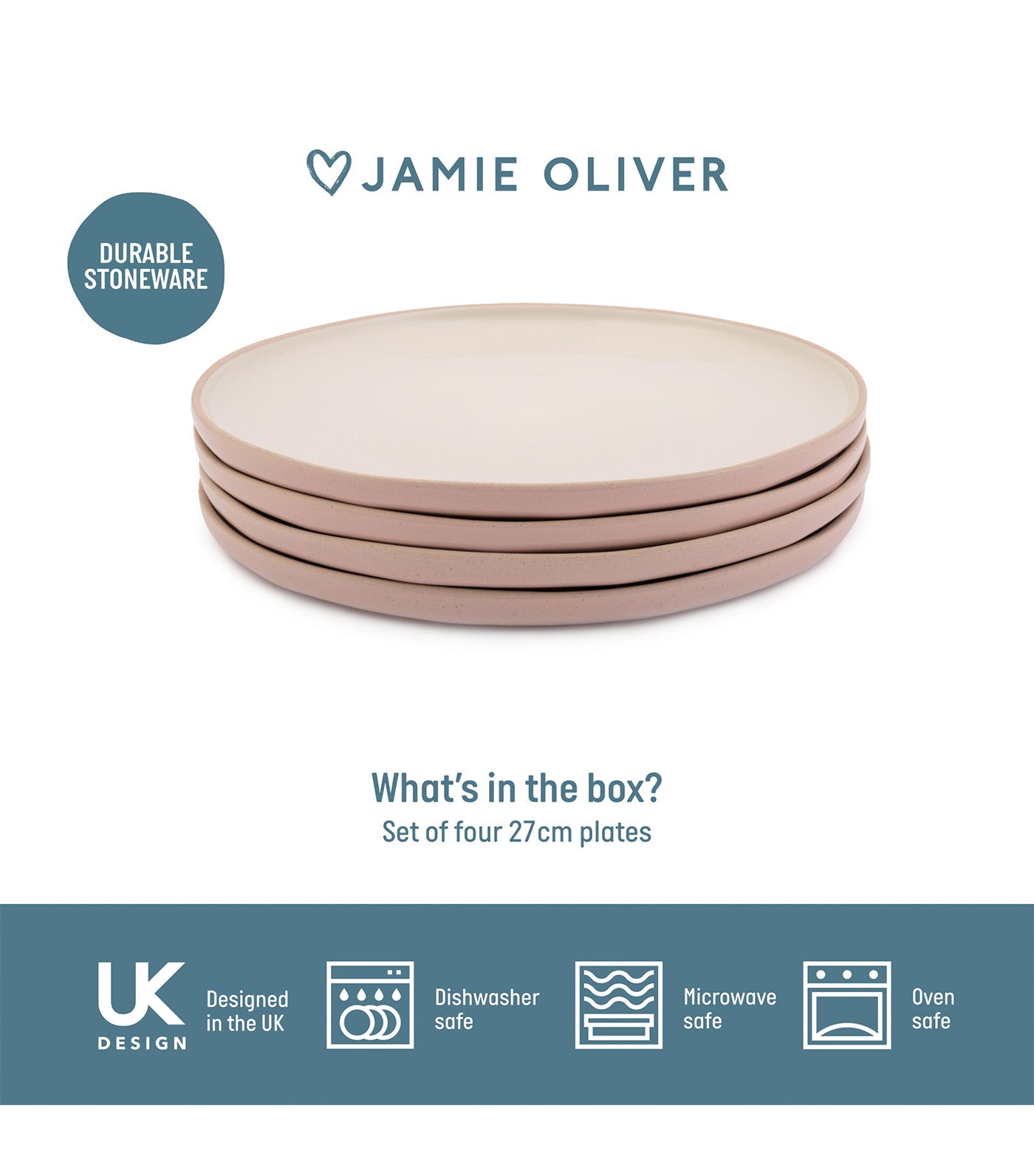 Big Love Perfect Plates Set of 4 Pink