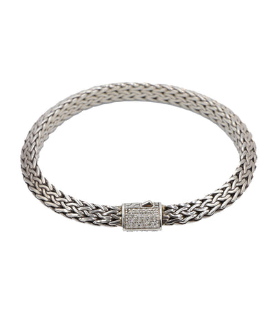 Classic Chain Tiga Diamond Bracelet in Sterling Silver