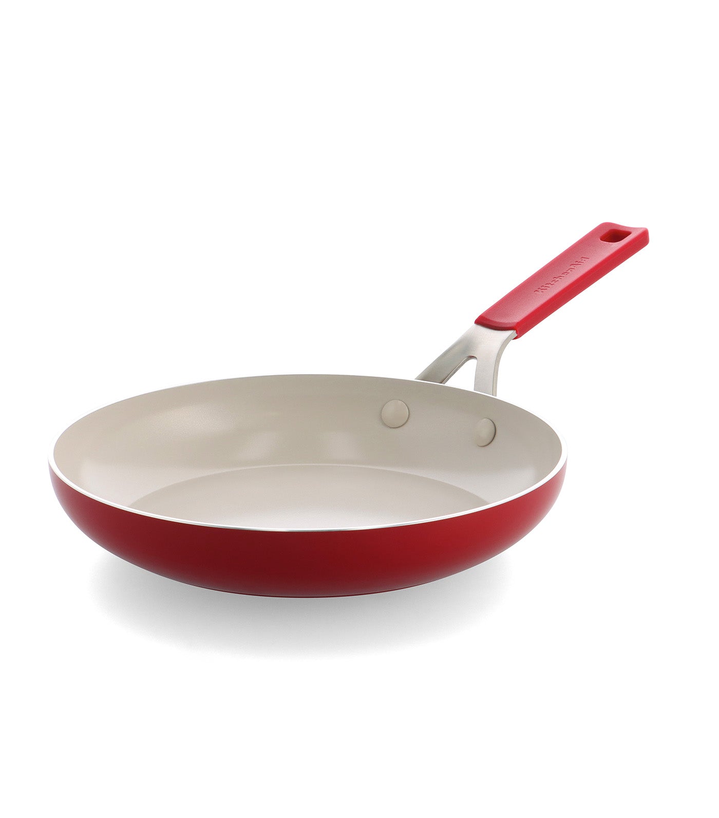 Colored Aluminum Open Frypan Empire Red