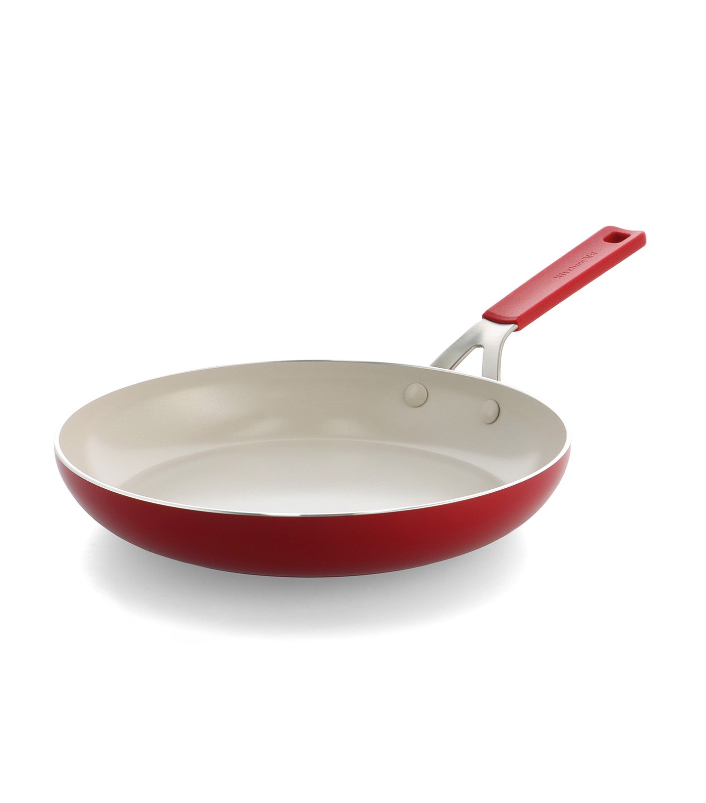 Colored Aluminum Open Frypan Empire Red
