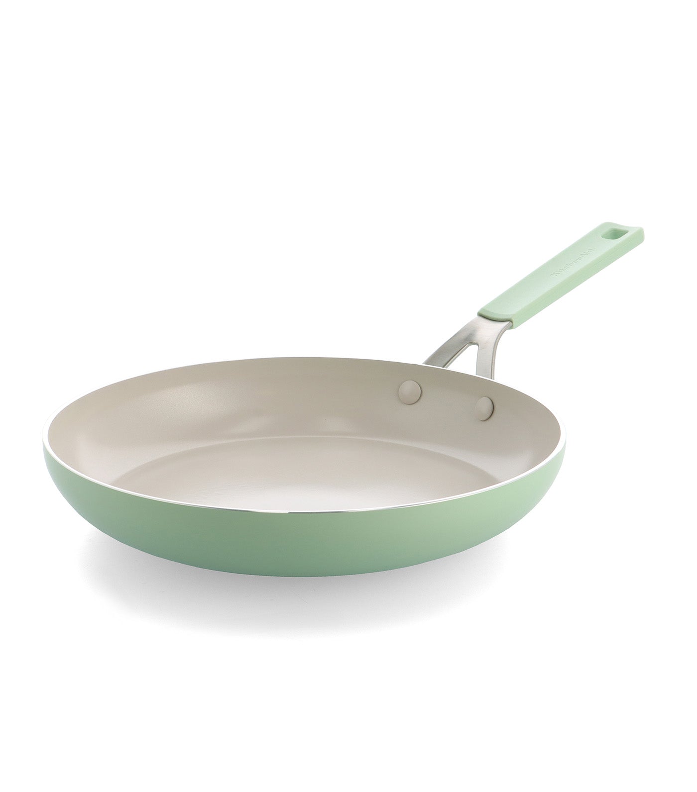 Colored Aluminum Open Frypan Pistachio