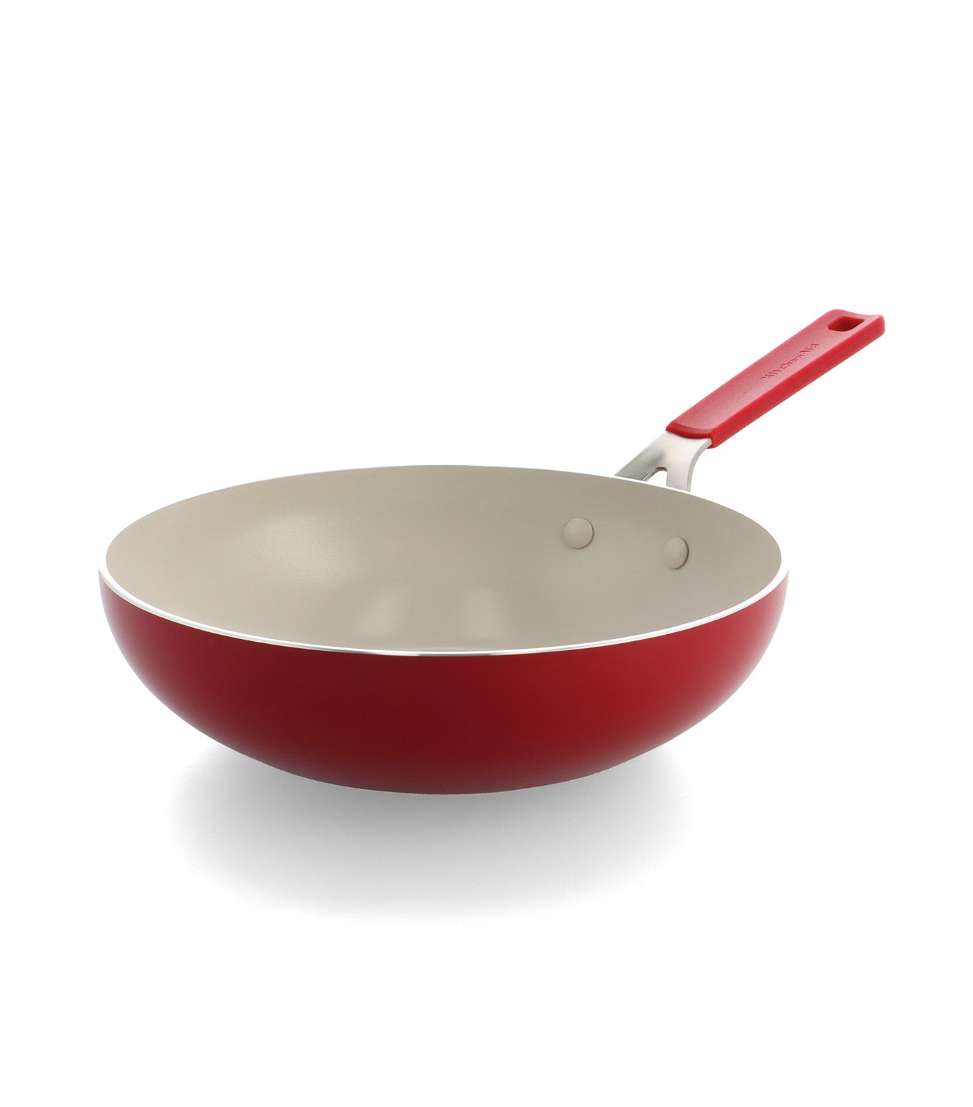 Colored Aluminum Open Wok Empire Red 28cm