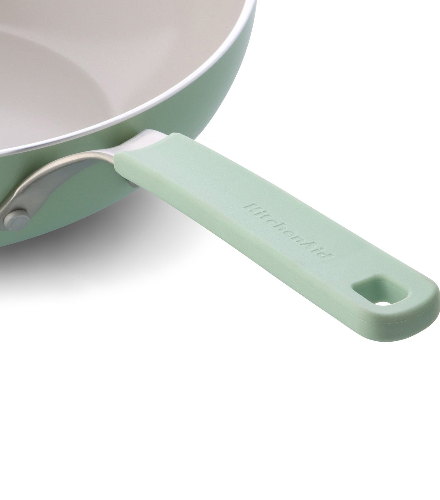 Colored Aluminum Open Wok Pistachio 28 cm