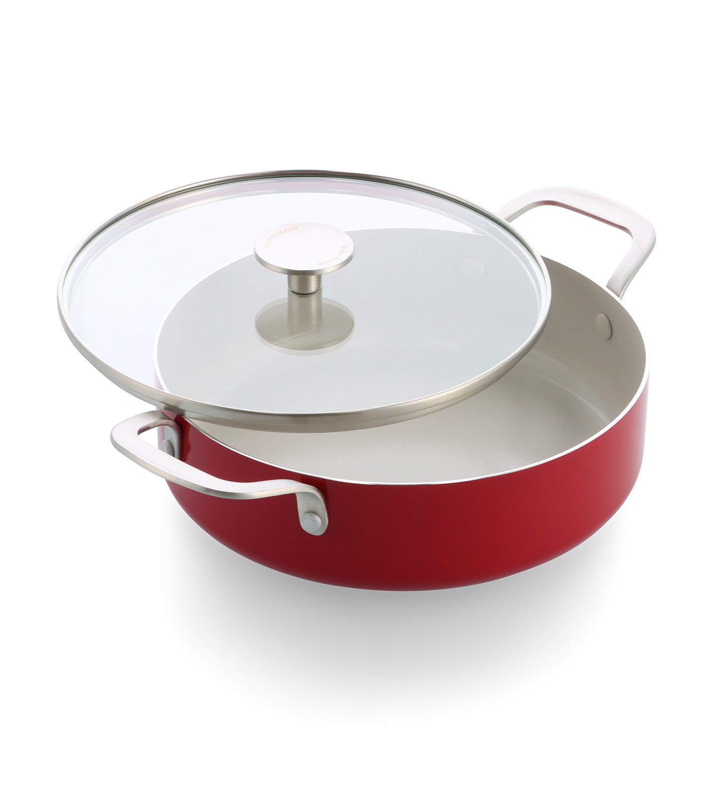 Colored Aluminum CVD Skillet Empire Red 28 cm