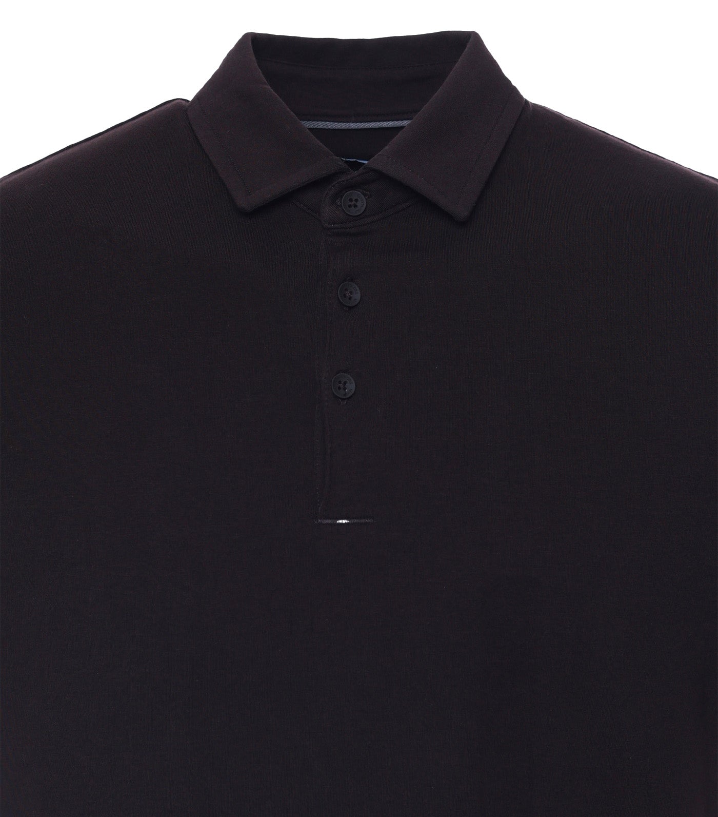 Button Polo Dark Brown