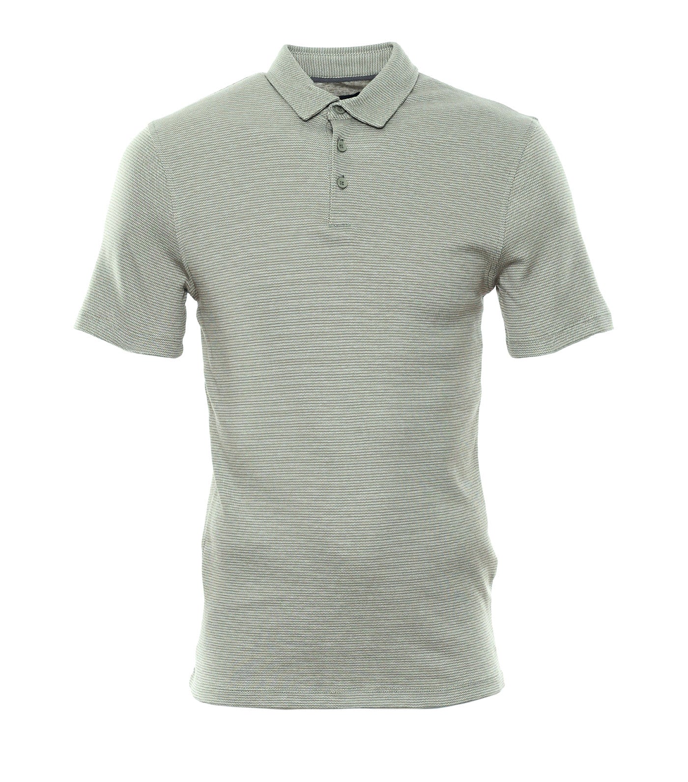 Button Polo Two-Toned Knit