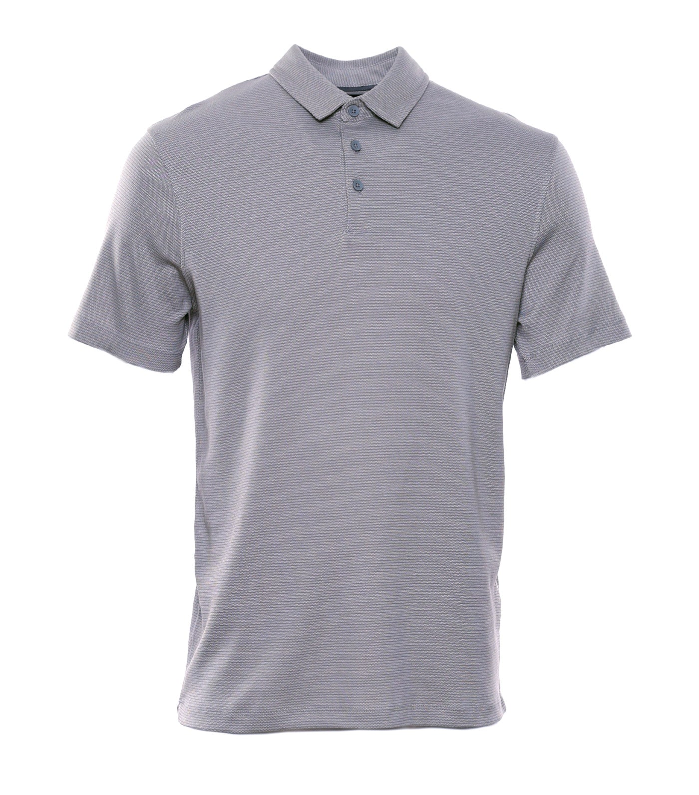 Button Polo Two-Toned Knit