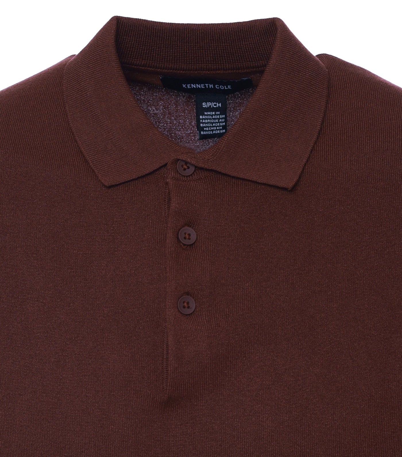 Basic Sweater Polo Burgundy