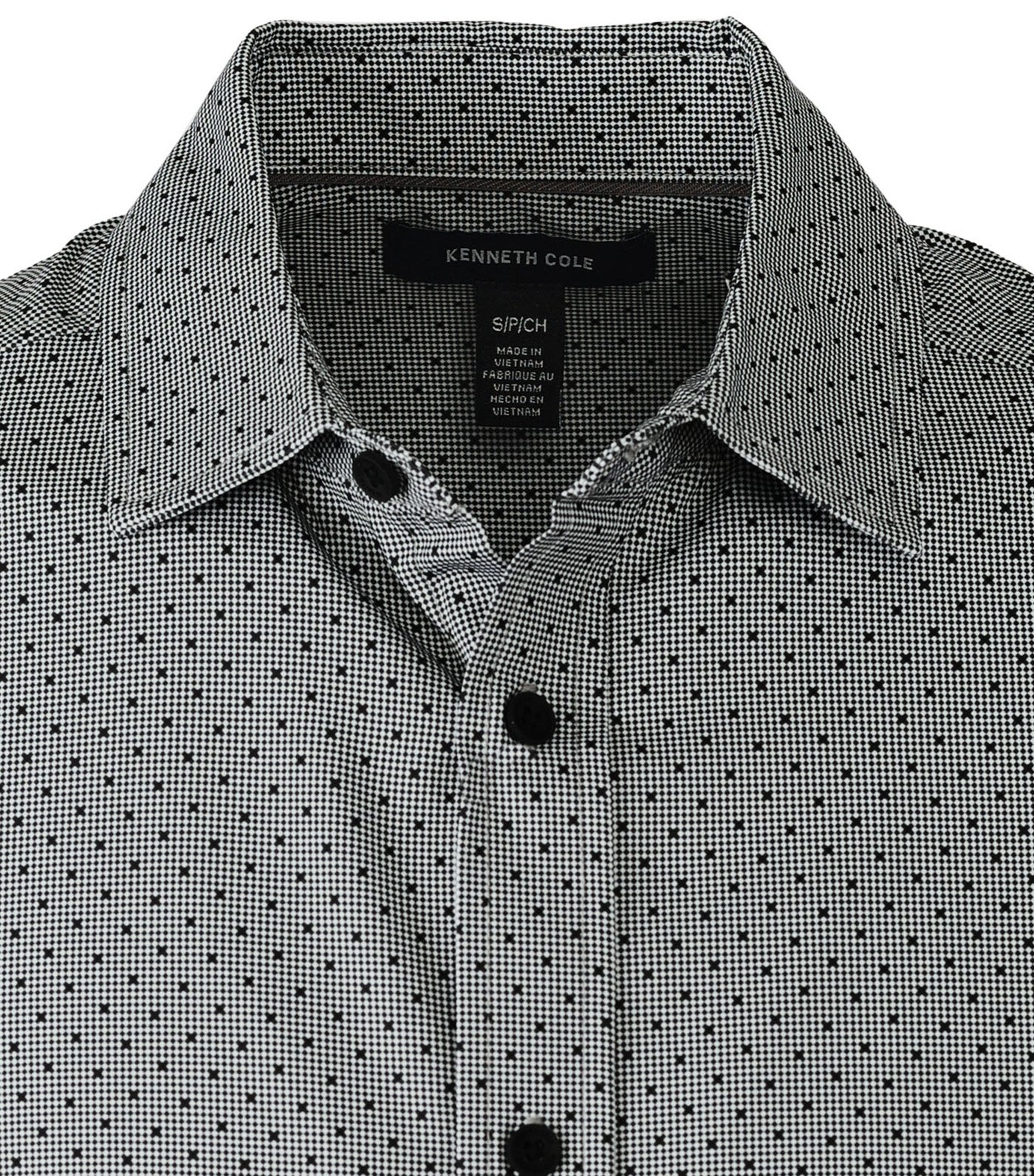 Short Sleeve Sport Shirt Black/White X-Grid